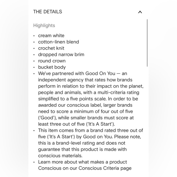 The Garment Crochet-Knit Bucket Hat - Picture 6 of 7